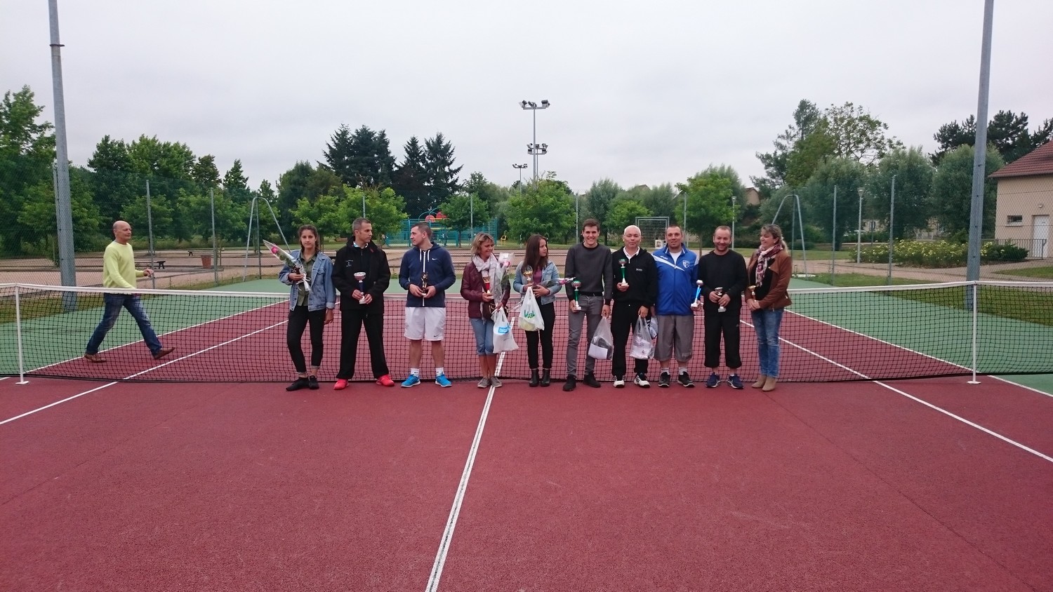 Les finalistes a la remise des prix